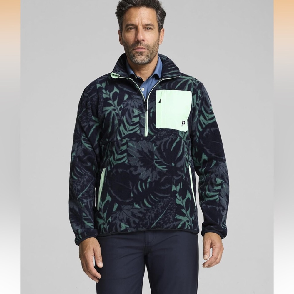 Puma x PTC Half Zip Palm Fleece Deep Navy Pullover